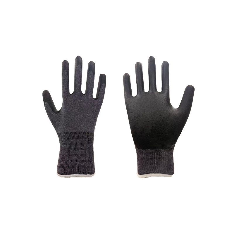 15-Gauge-Handschuhe aus Nylon-Spandex mit getauchtem Nitrilschaum