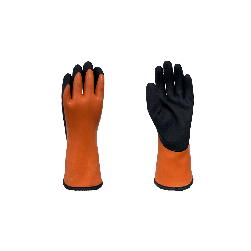 35 cm lange, vollständig beschichtete Latexhandschuhe